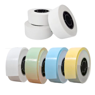 3 Etiqueta Adesiva Térmica Branca Contínua / Segmentada Impermeável HP2/HP3/HP4 em Oferta na Shopee