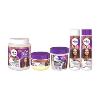 Kit Tratamento dos Meus Cachos com SOS Cachos Super Óleos em Oferta na Shopee