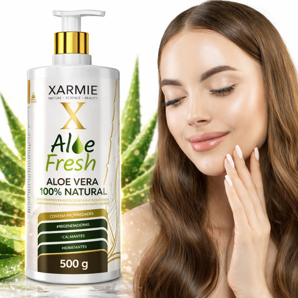 Gel de Aloe Vera (Babosa) Natural Cabelo e Corpo 500ml | Shopee Brasil