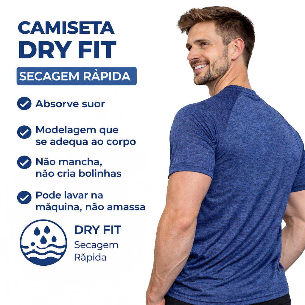 Camiseta Dry Fit Masculina