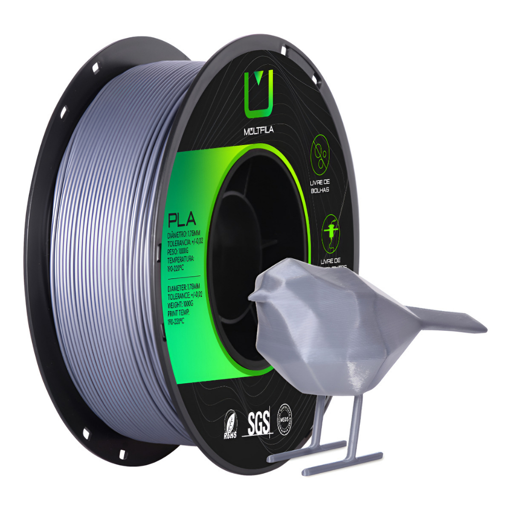 Filamento Pla 1kg Multfila Para Impressora 3d 1.75mm varias cores ...