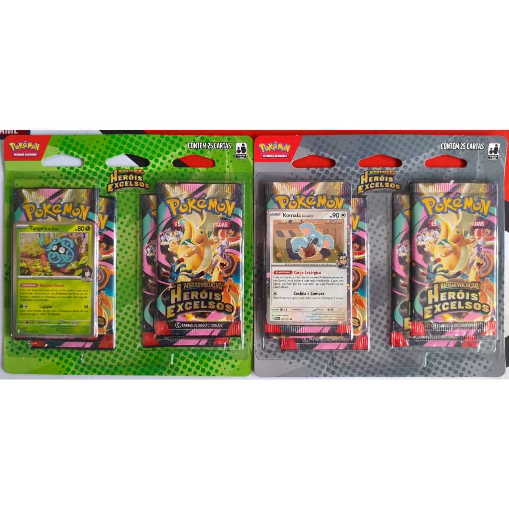 Blister Quádruplo Heróis Excelsos Pack com 2 Unidades ME02.5 - Pokémon TCG