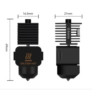 kit hotend para bambu lab a1/a1mini bico 0.4/0.2 mm bico de aço endurecido