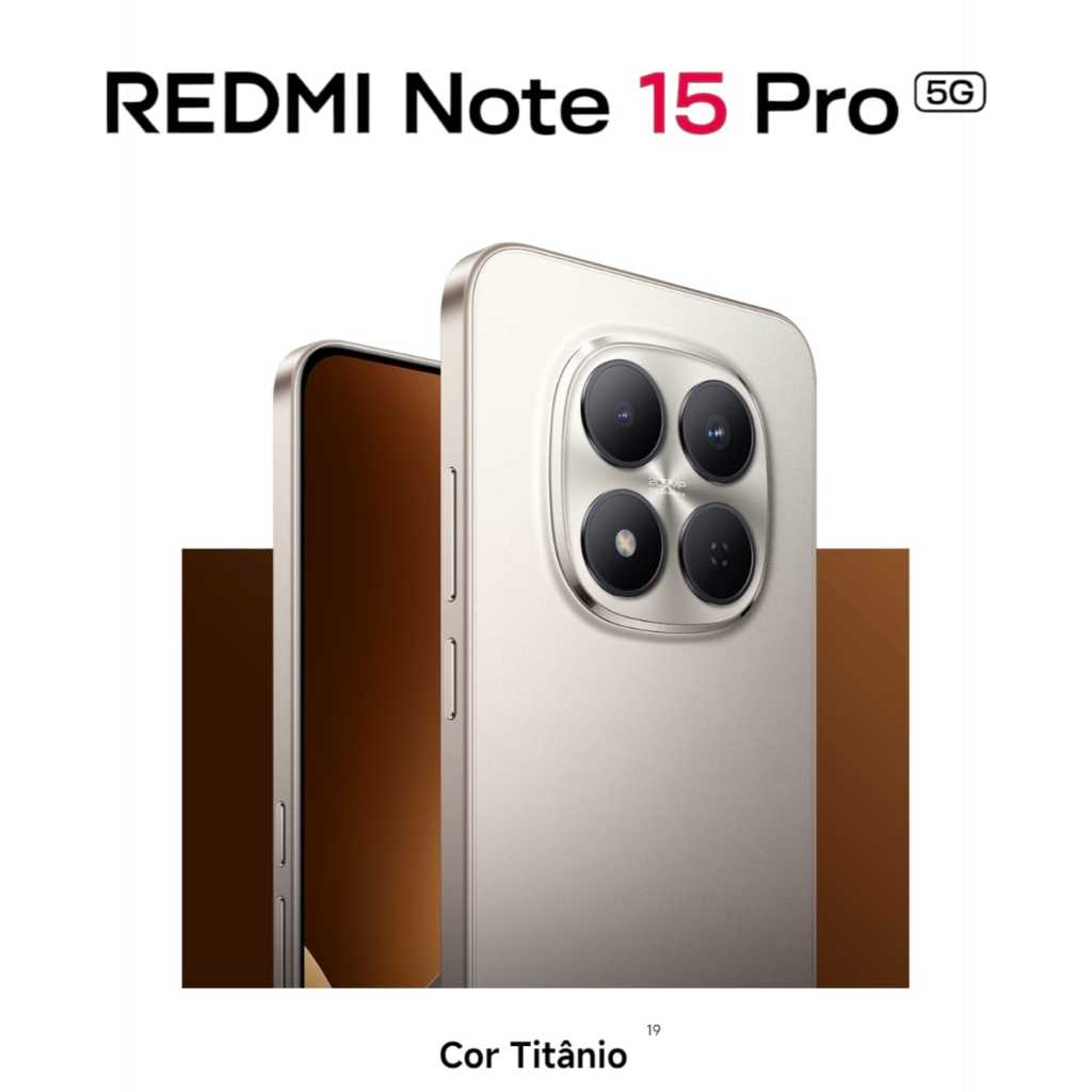Celular Xiaomi Redmi Note 15 Pro 5G, Tela Amoled 6.83