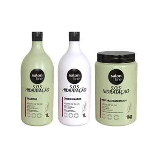 Kit SOS Hidratação Ultra Cachos com Máscara de Hidratação Salon Line em Oferta na Shopee