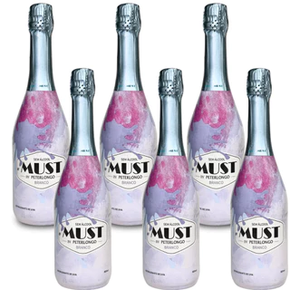 Espumante Gaseificado Sem Álcool Uva Branca Must Peterlongo 660ml C/6