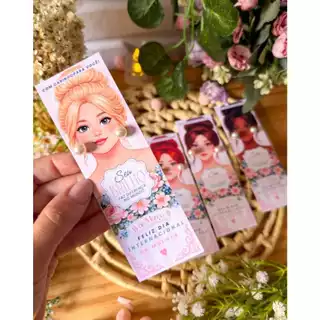 Lembrancinha Dia das Mulheres Card + Brinco em Oferta na Shopee