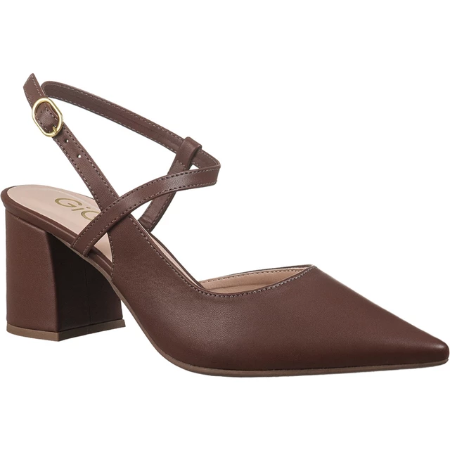Scarpin Feminino Slingback Bico Fino Salto Médio Tiras Fivela Lateral Elegante Safira GiGiLR$78,99R$129,99-39%4.93mil+ Vendido/MêsSão Paulo