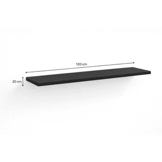 Chapa 120 x 20  Placa MDF Preta 15mm (Laterais Fitadas) Para Tampo Prateleira Decorativas em Oferta na Shopee