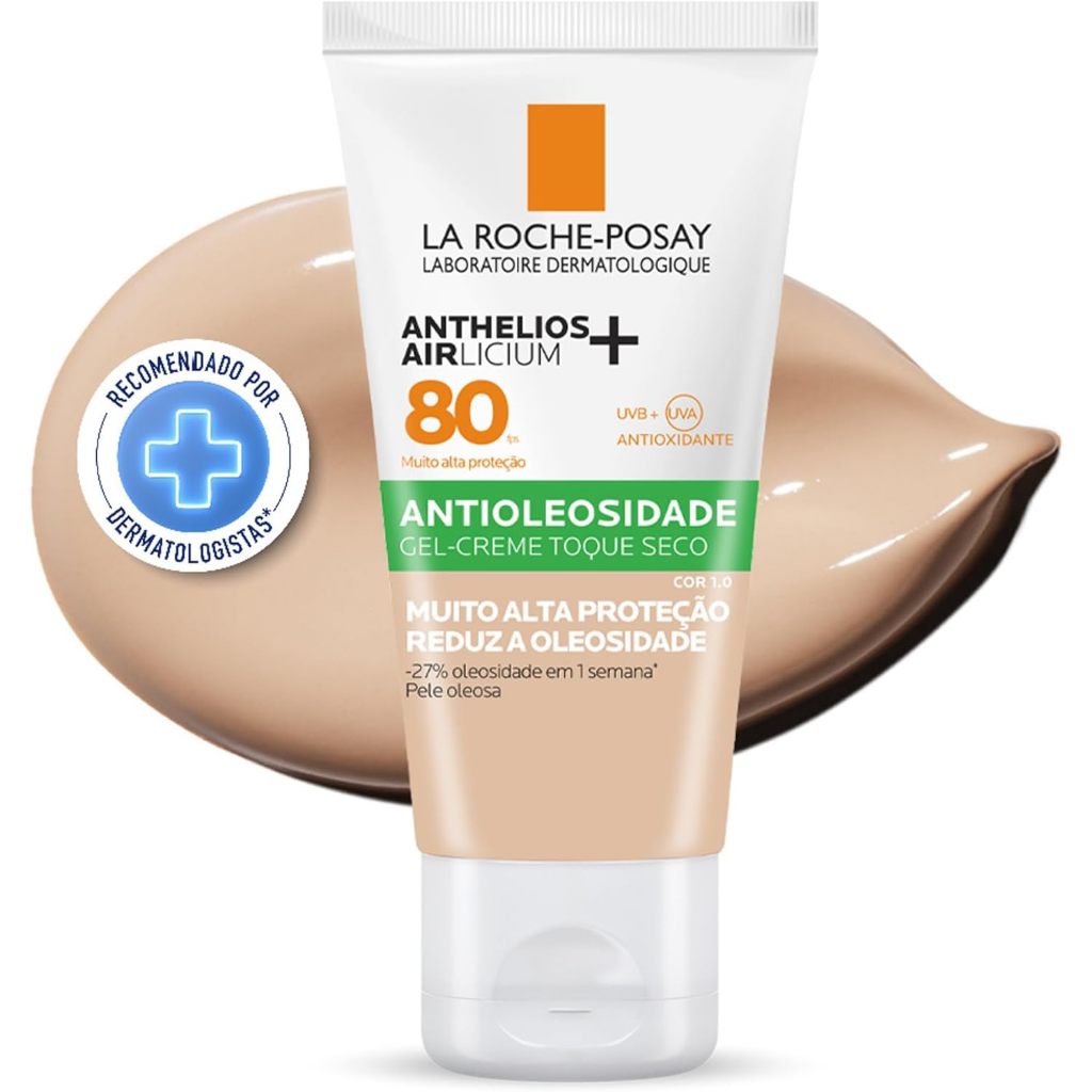 La Roche-Posay Protetor Solar Facial Anthelios Airlicium+ FPS80 Cor 1.0 ...