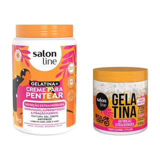 Kit Definição Extraordinária com Creme para Pentear e Gelatina #todecacho em Oferta na Shopee