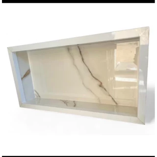nicho decorativo preto mármore, nicho embutido banheiro, em Oferta na Shopee