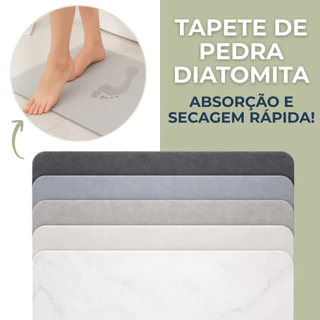 Tapete de Pedra Diatomita Para Banheiro Secagem Rápida 60cm x 39cm Diversas Cores em Oferta na Shopee