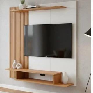 Painel TV Mônaco para Tv 43 Suspenso Estante Prateleira Nicho Sala de Estar e Quarto em Oferta na Shopee