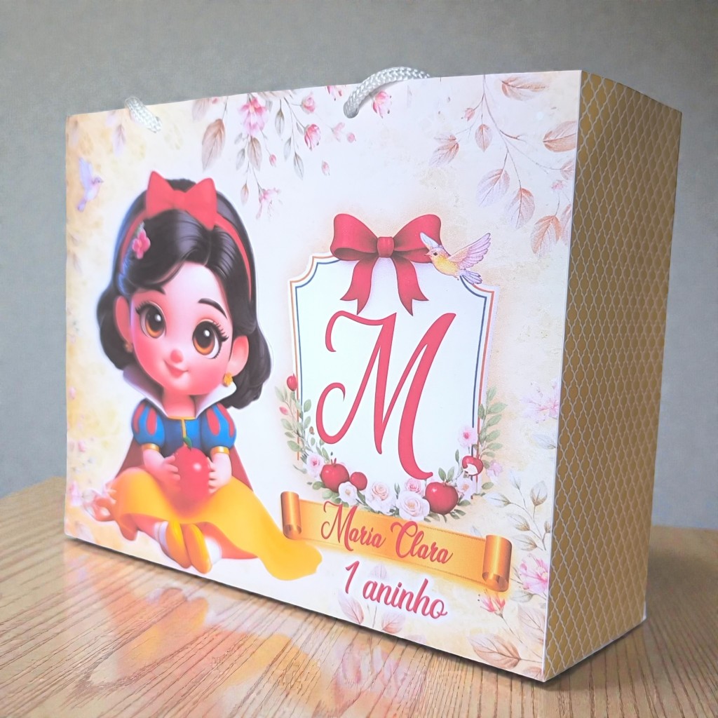 SACOLINHA PERSONALIZADA BRANCA DE NEVE BABY | PEGUE E MONTE | Surpresa ...