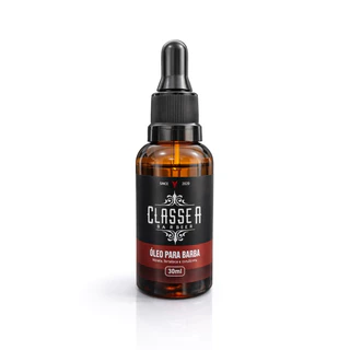 Óleo Para Barba 30ml Classe A Possui Hidratantes e Fortalece Os Fios Profissional 1UN