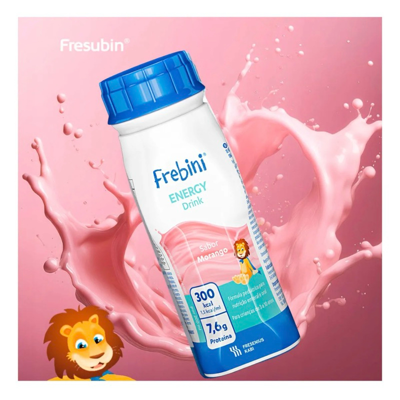 Frebini Energy Drink 200ml Pack Com 1 Unidade - Fresenius Morango ...