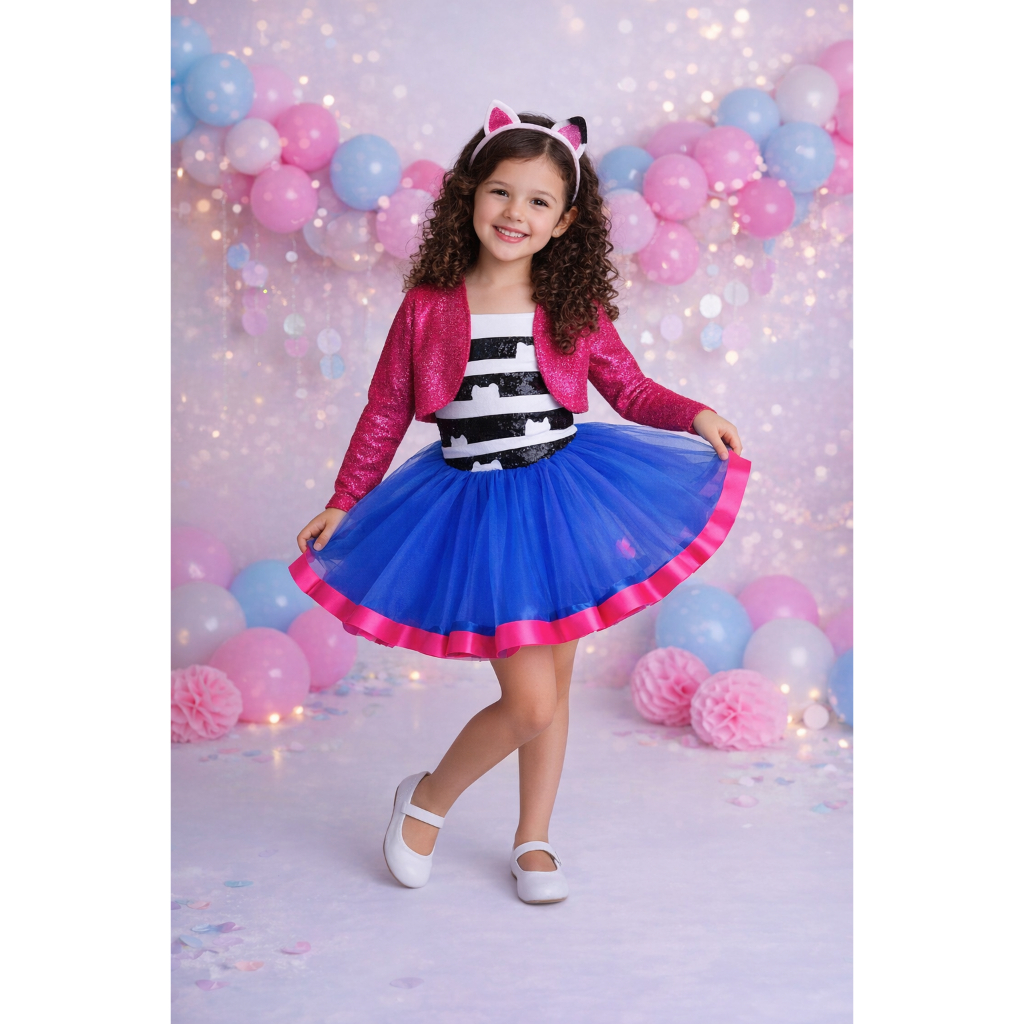 Fantasia A Casa Mágica da Gabby roupa Gabby's Infantil Conjunto Gabby ...