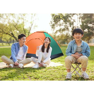 Barraca De Acampamento Automática Bounce Impermeável Para 1- - Verde Soletra Laranja em Oferta na Shopee