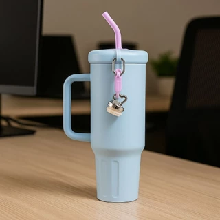 Copo Térmico Inox 1200ml | Canudo e Tampa Rosqueável – Para Bebidas Quentes e Geladas O5