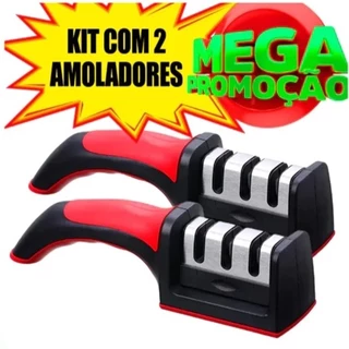 kit com 1 ou 2 amolador de faca afiador profissional Original，Afiador de facas de cozinha em Oferta na Shopee