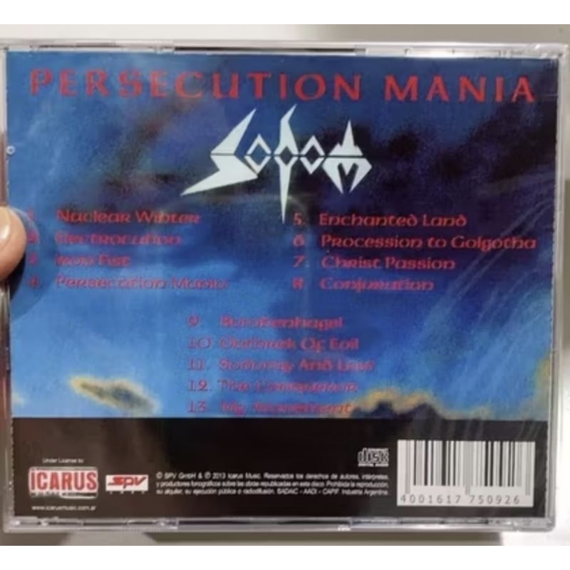 Sodom ‎– Persecution Mania CD | Shopee Brasil
