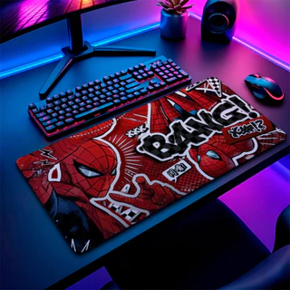MousePad Speed Gamer Antiderrapante Bordas Costuradas Confortavel Sem Relevos Com Estampa De Heroi Spider Man Varios Tam