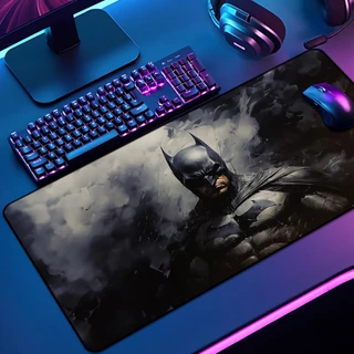 Mouse Pad Batm Gamer XXL Antiderrapante Setup Speed Extra Grande Diversas Estampas E Tamanhos Borda Costurada
