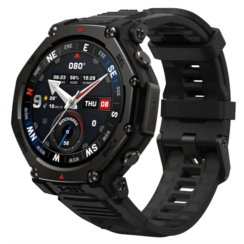 Relogio Amazfit T-Rex 3 Pro A2549 44 mm com GPS Wi-Fi - Tactical Black