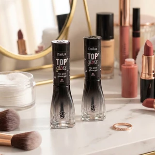 Top Coat Kit 2 Unid Vidro Top Glass Efeito Gel 8ml Vegano Cruelty-Free Dailus em Oferta na Shopee