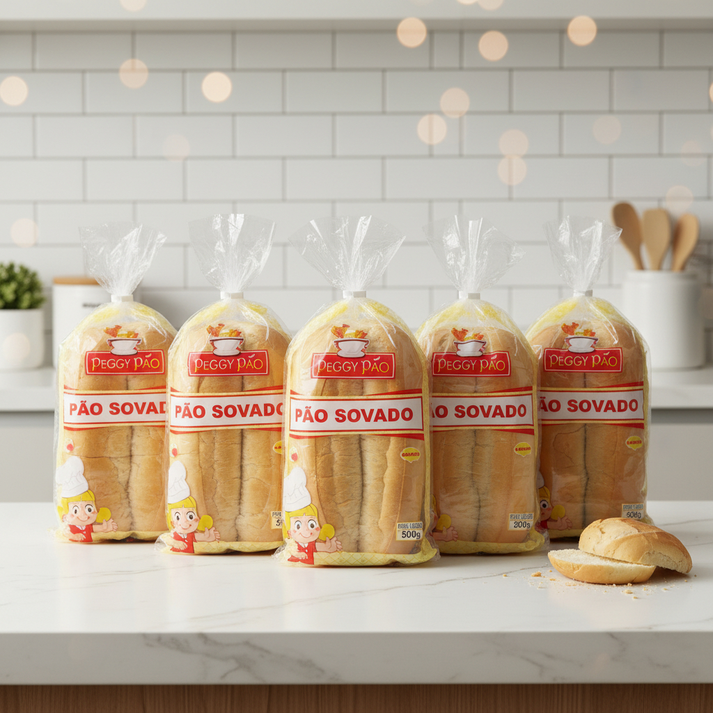 Pão Sovado Caseiro Tradicional Macio Fresquinho Pacote 500g