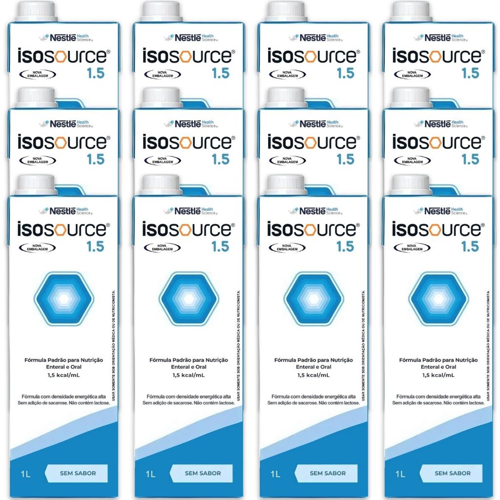 Isosource 1.5 Nestle kit com 12 unidades. | Shopee Brasil