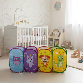 Cesto Organizador Brinquedos Roupas Infantil Dobrável Menino e Menina em Oferta na Shopee