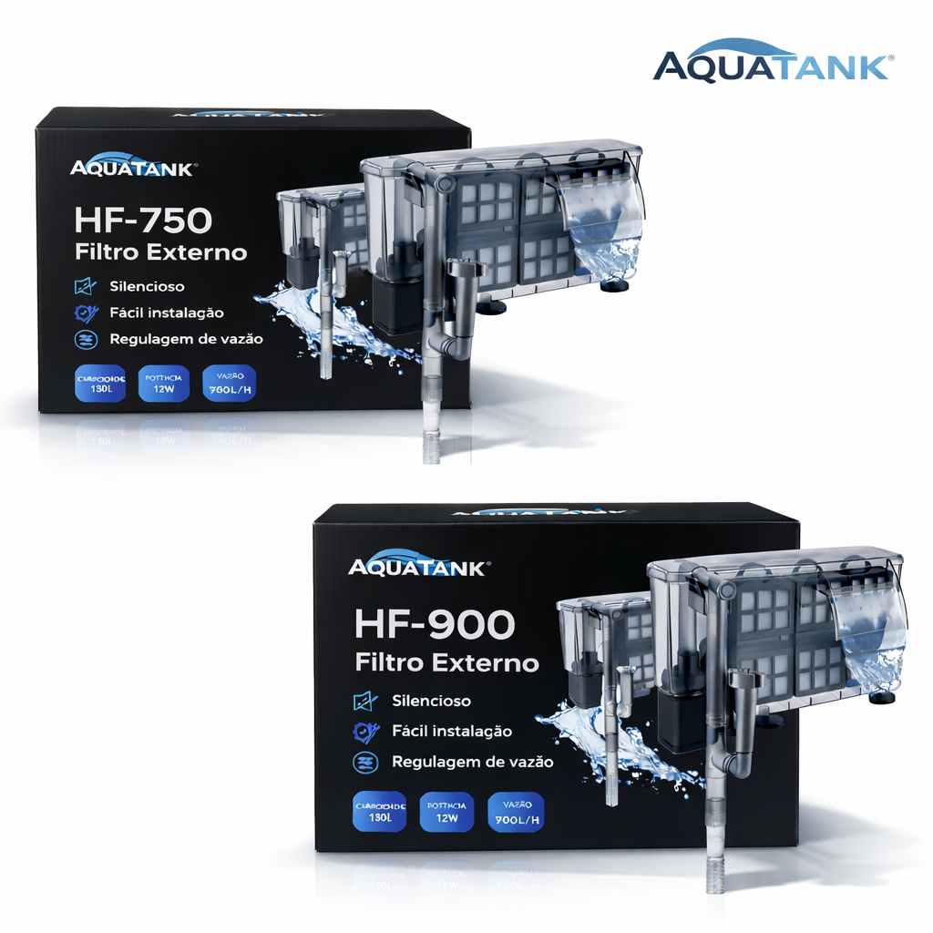 FILTRO EXTERNO HANG-ON AQUARIO GRANDE ATÉ 100 LITROS 900/H HF-750 HF ...