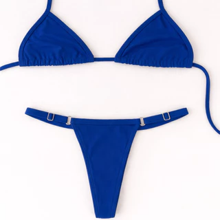 Biquíni Feminino Marquinha de Fita Fio Dental Cortininha Verão em Oferta na Shopee