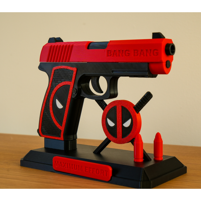 A Arma do Deadpool + Base | Cosplay e Decoração | Shopee Brasil