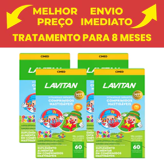 Cimed Lavitan Imunidade Patati Patata 60 Cpr Mastigaveis - Kit com 4 em Oferta na Shopee