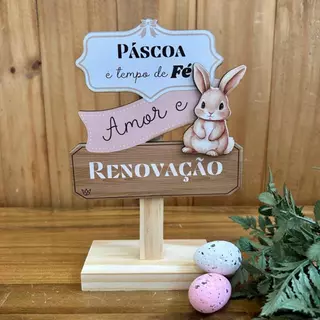 Placa de Páscoa Coelhinho Decoração de Páscoa Coelho de Páscoa Mensagem de Páscoa em Oferta na Shopee