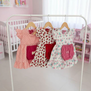 Roupa Infantil Menina Kit 3 Peças Conjunto Feminino Criança Pronta Entrega 0 a 6 Meses Sortidas em Oferta na Shopee