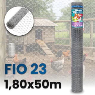 Tela Galinheiro Hexagonal 1,80x50m Fio 23 Morlan Zincada Galinha Curral Cerca em Oferta na Shopee