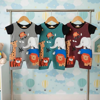 Kit Macacões Jardineira Baby Menino com 3 - 2 ou 1 Macacão em Oferta na Shopee