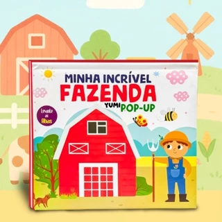 Livro Infantil Do Bebê Minha Incrível Fazenda Agro Pop-up 3d - Levante As Abas Primeiras Palavras em Oferta na Shopee