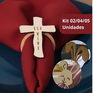 Anel Porta Guardanapo Para Páscoa Decoração De Páscoa Cristã Para Mesa Posta Kit 02 04 05 10 - Natu Laser em Oferta na Shopee