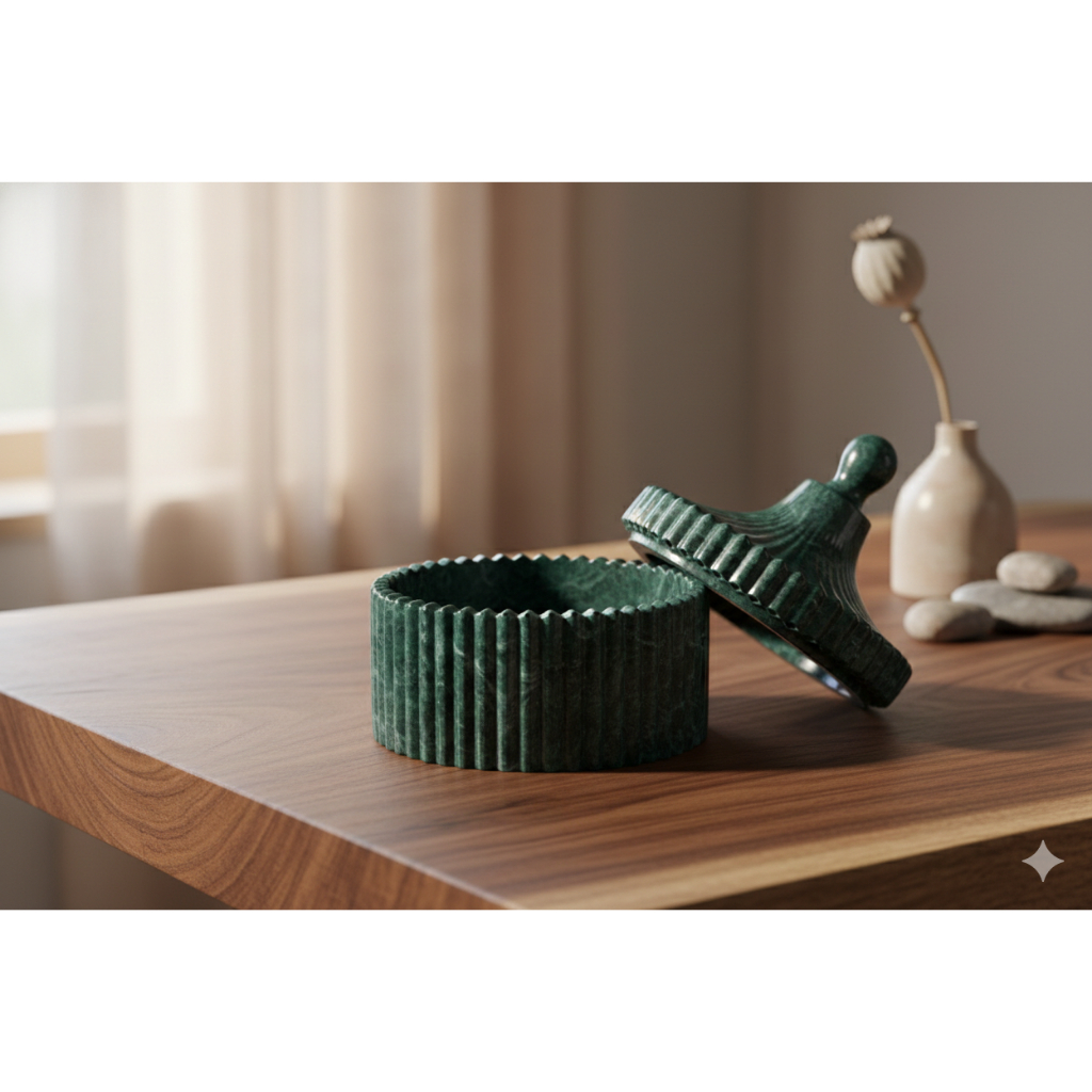 Molde De Silicone Pote Porta-Joias/Velas Gesso Cimento Ronzan
