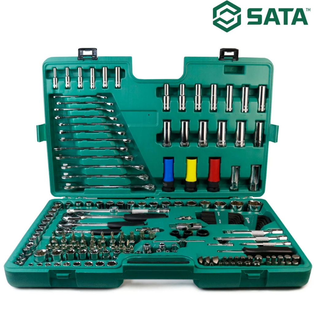 Jogo Ferramentas Sata 190 Peças St109543 Prateado | Shopee Brasil
