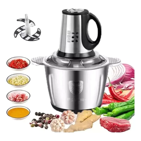 Picador De Alimentos Moedor De Carne Mixer Elétrica Processador Cozinha Casa Alho - 110v-220v