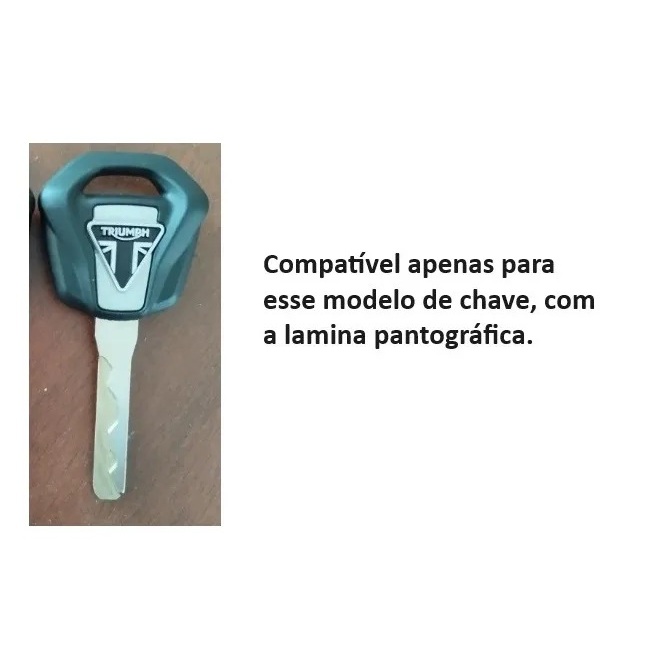 1 - Chave Virgem Triumph Scrambler 400x Speed 400 | Shopee Brasil