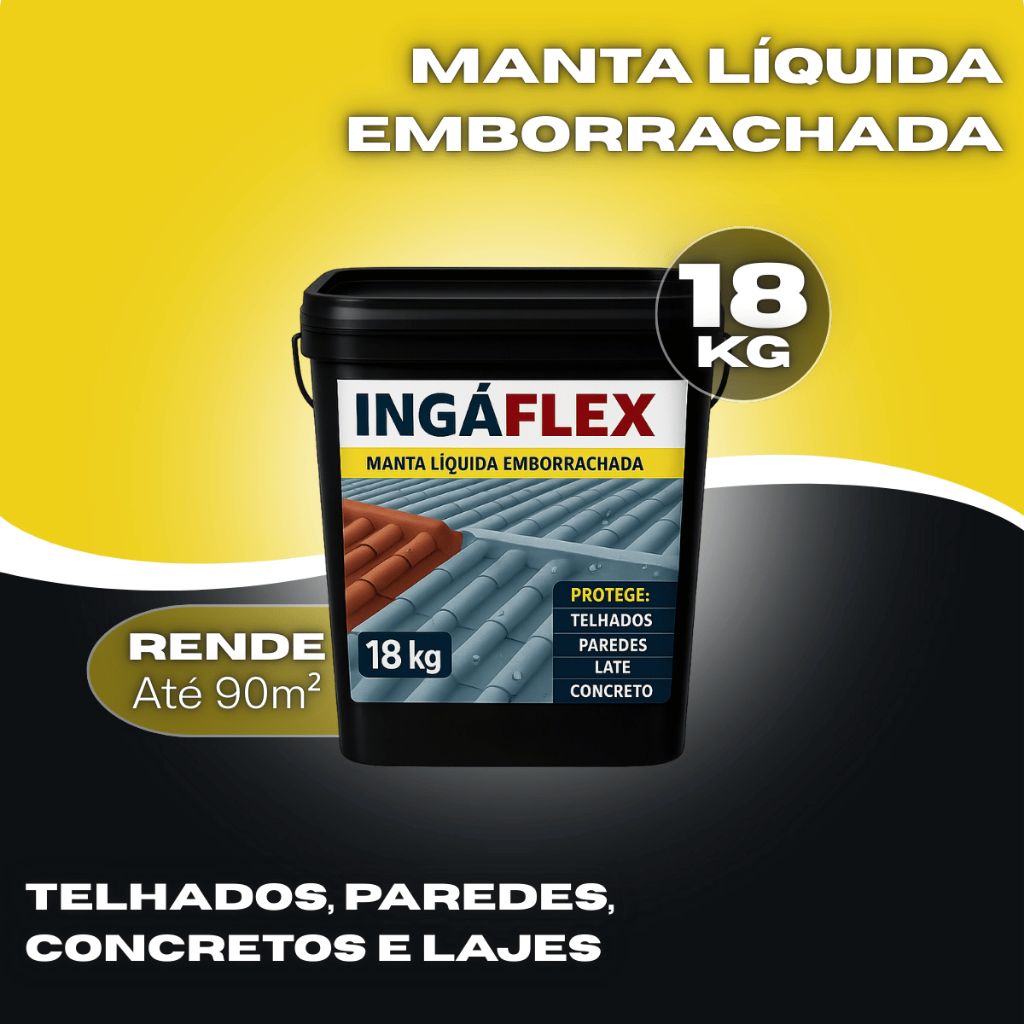 Manta Líquida Ingaflex 18kg Impermeabilizante Emborrachado para Laje ...