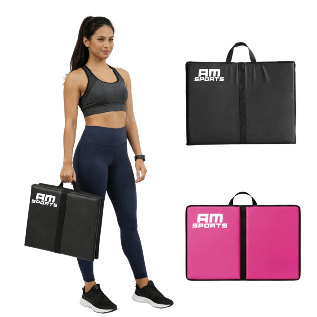 Colchonete Dobravel Academia Treino Maleta Fitness Yoga Alongamento Abdominal Exercícios | Shopee Brasil