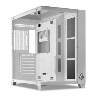Gabinete Gamer Mancer CV550, Mid-Tower, Lateral de Vidro, Branco, MCR-CV550-WH em Oferta na Shopee